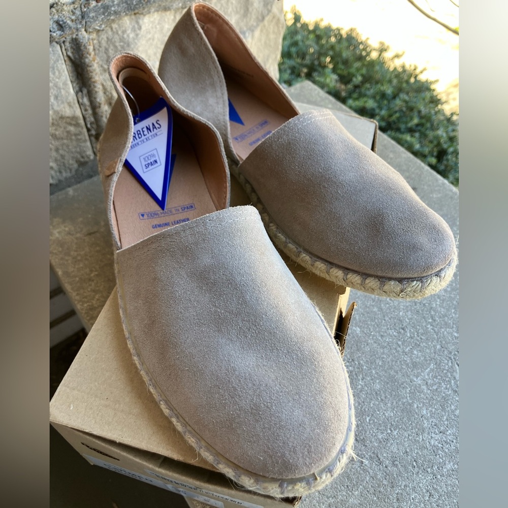 Verbenas - Leather Espadrilles (Sz 9) NWT